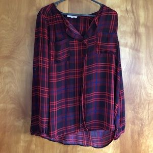 Plaid Blouse